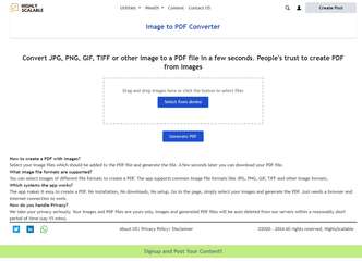 An web app to convert your images to pdf