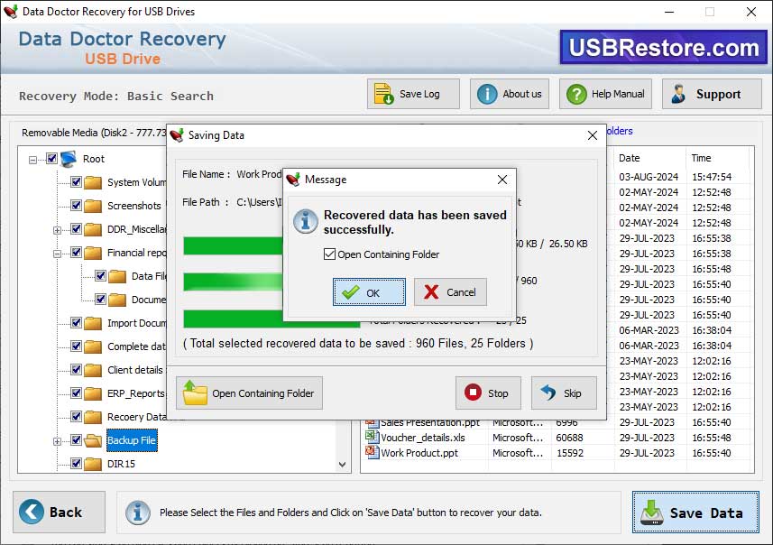 Restore usb deleted data by pen drive data recovery software.
